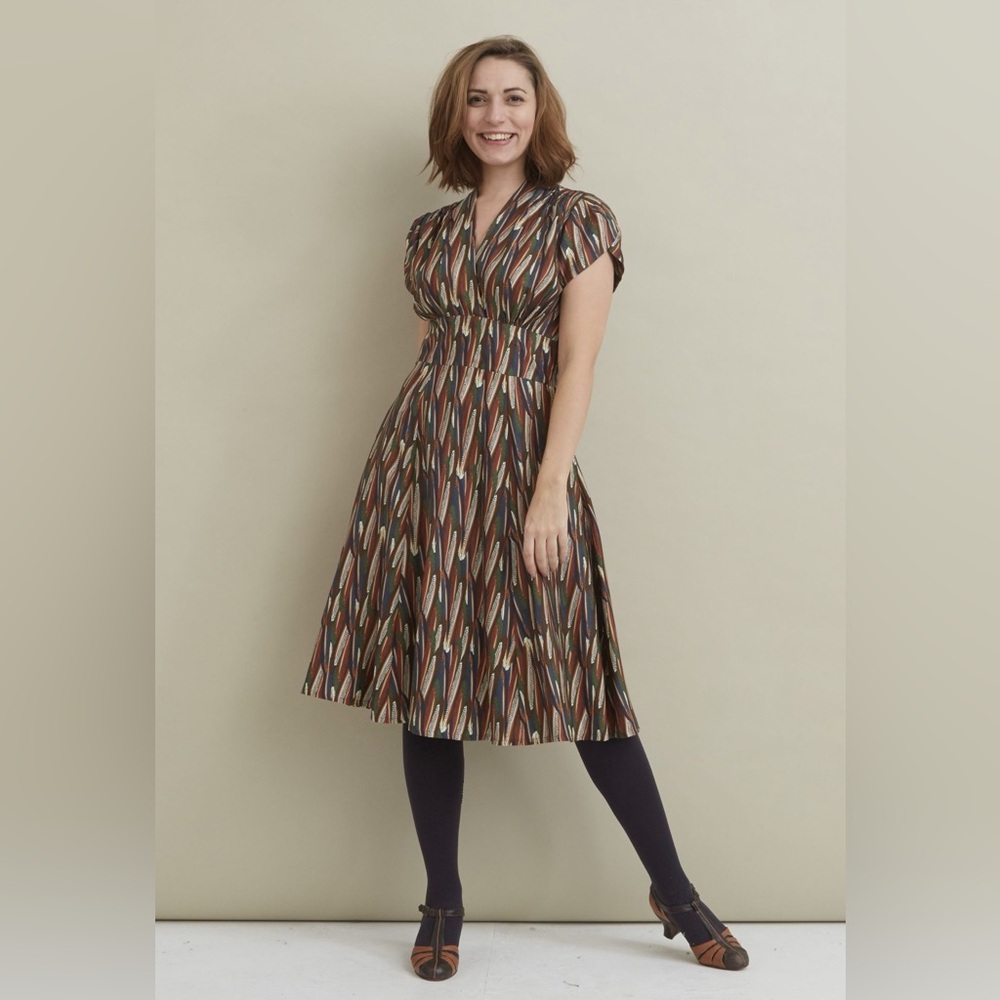 Rita Multi Feather Dress by Palava - Picture 5 of 16